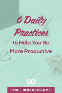 It’s easy to be productive when you’re racing towards a deadline, but how do you keep that momentum going day in and day out? Check out these suggestions on daily practices you can implement to be more productive. *Pin this post for later*