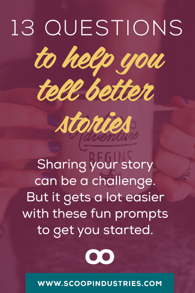 STORYTELLING BOOTCAMP :: Facts don’t make connections and engage your readers in the same way storytelling does. If you want to succeed online, you need to fire up your digital storytelling. *PIN* these 13 thought provoking questions and find stories for your writing and business.
