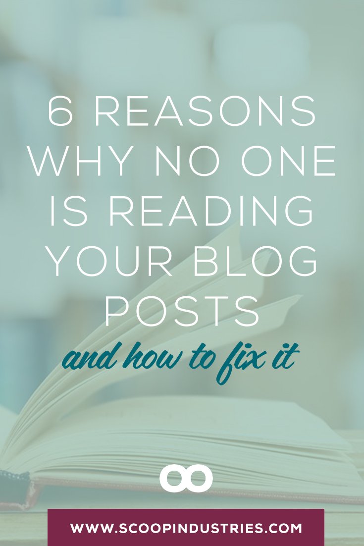 Are there cobwebs on your blog posts? Here are 6 reasons why no one is reading your blog and how to fix them. *PIN NOW*