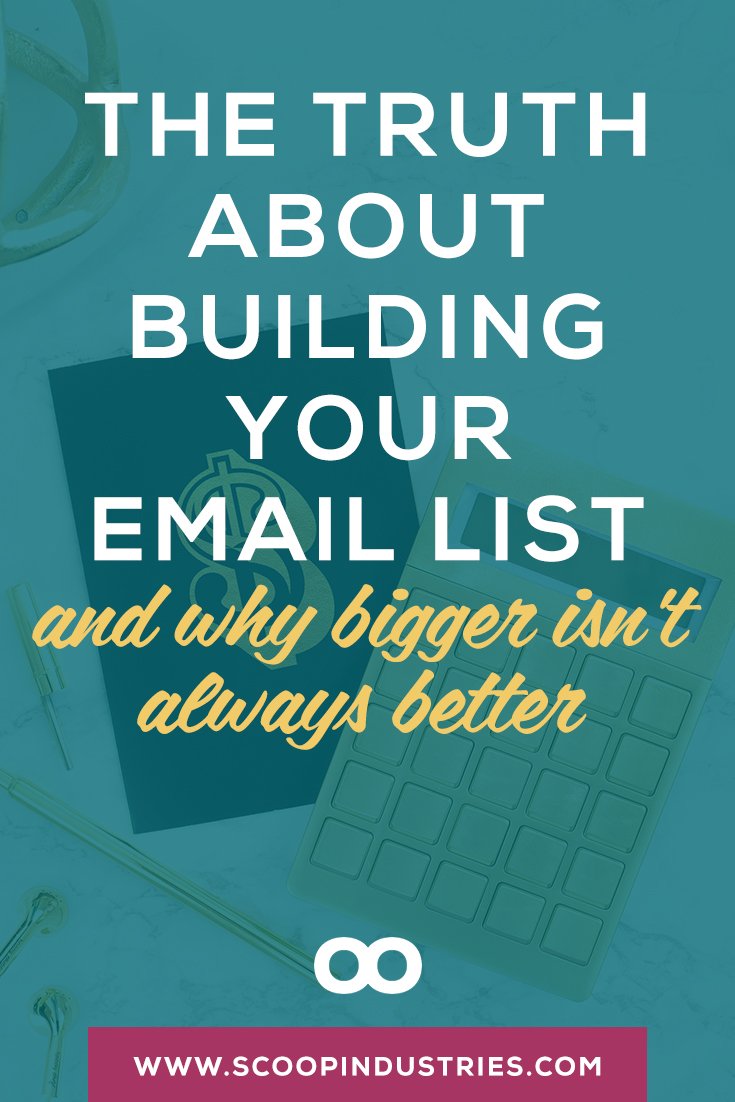Pin this & discover why building an email list may NOT need to be at the top of your goals, especially if you work with clients. Having a huge email list is often touted as the be-all, end-all for entrepreneurs, but for some of us, it’s just a time waster. Find out if you REALLY need to be focusing on growing your email list or if your time is best spent elsewhere (like with your clients!).