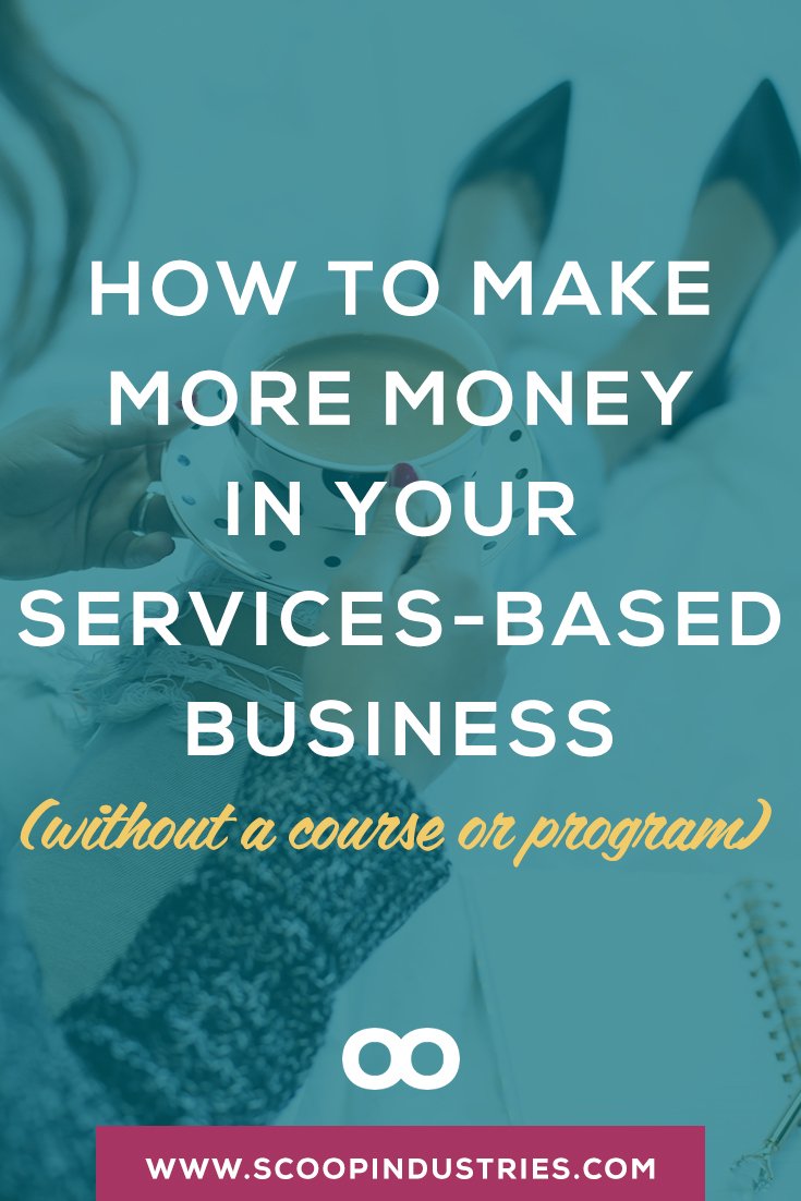 Pin this + discover if creating an e-course or program for your service-based business is really the best move. For many service-based businesses, it seems like a natural next step, but for many, it is a huge waste of time. Instead, click through + follow these tips to more than double your service-based business income without increasing your client hours.