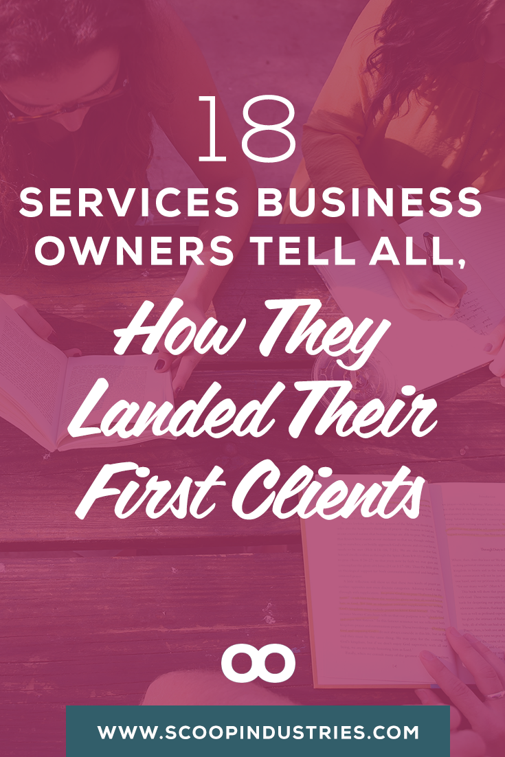 We invited 17 business owners to share how they found their first clients in this tell all post. From family to Facebook groups to friends from first grade, these stories will help you get inspired and find some new ways to engage with your would-be clients. **PIN FOR LATER**