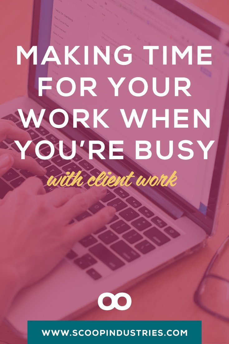 Struggling to make time to build your business while you’re working with clients? Click through to read this post on how to manage your time so you can grow your business while serving your clients too. 