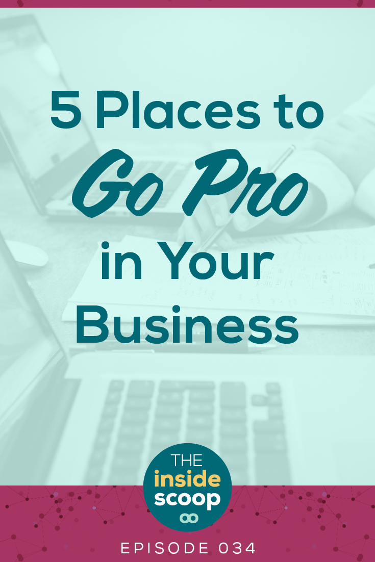 Even if you’re a freelancer or a solopreneur, there’s some places you need to go pro with your biz. Here’s five of them that will help you grow your services or online business in a big way. **Pin for Later **