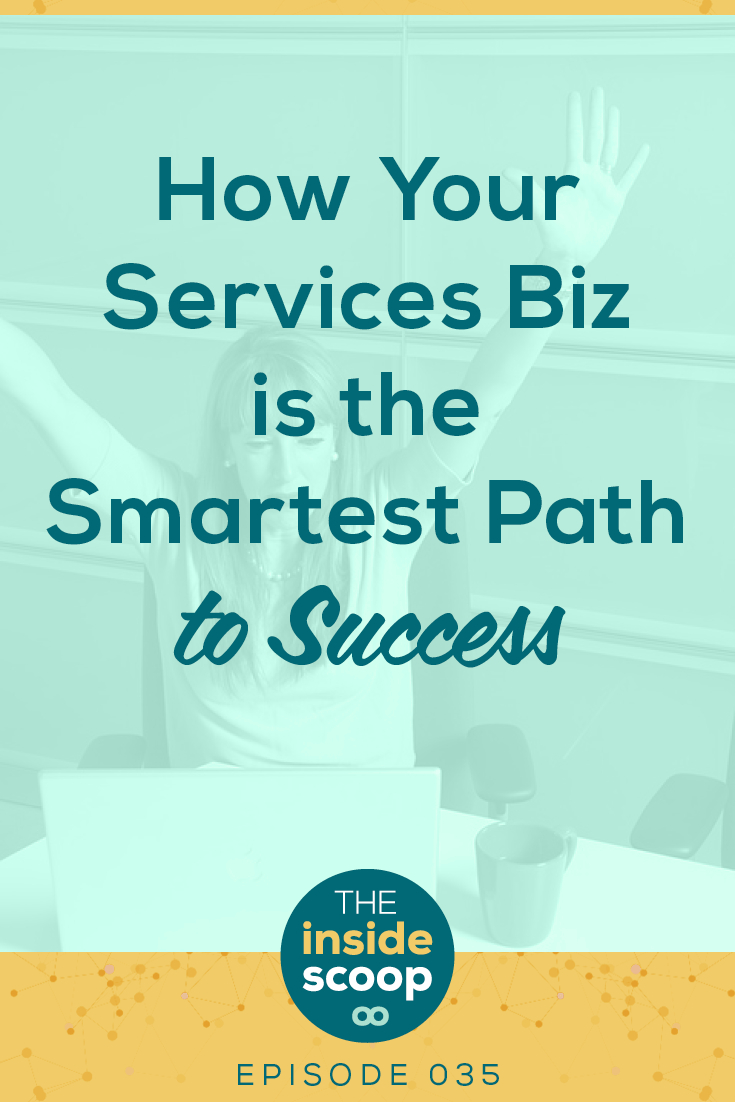 Here’s why the path to success for your business isn’t in creating an online course or passive income from day one. Pin to learn why freelancing or running a services business is the fastest path to success with an online business.