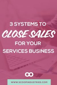 Systems aren’t always sexy - but you know that is? Making sales! Check out these three sales systems to help you book more clients. A. *Pin this post to check out our recommendations for three sales systems you can implement to book more clients*