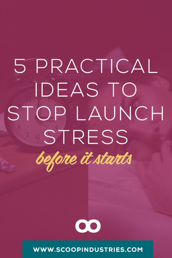 Every launch for your small business is a learning experience and sometimes learning experiences come with lots of stress! This *pinnable* resource has 5 practical ways you can stop your launch stress before it starts.