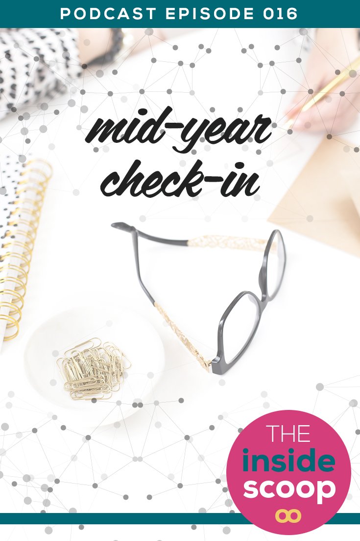 Pin this + find out how to do your own mid-year business checkup. Re-examine and reset the goals and plans you made at the beginning of the year, and learn how to adjust your expectations + goals according to the natural seasons in your business.