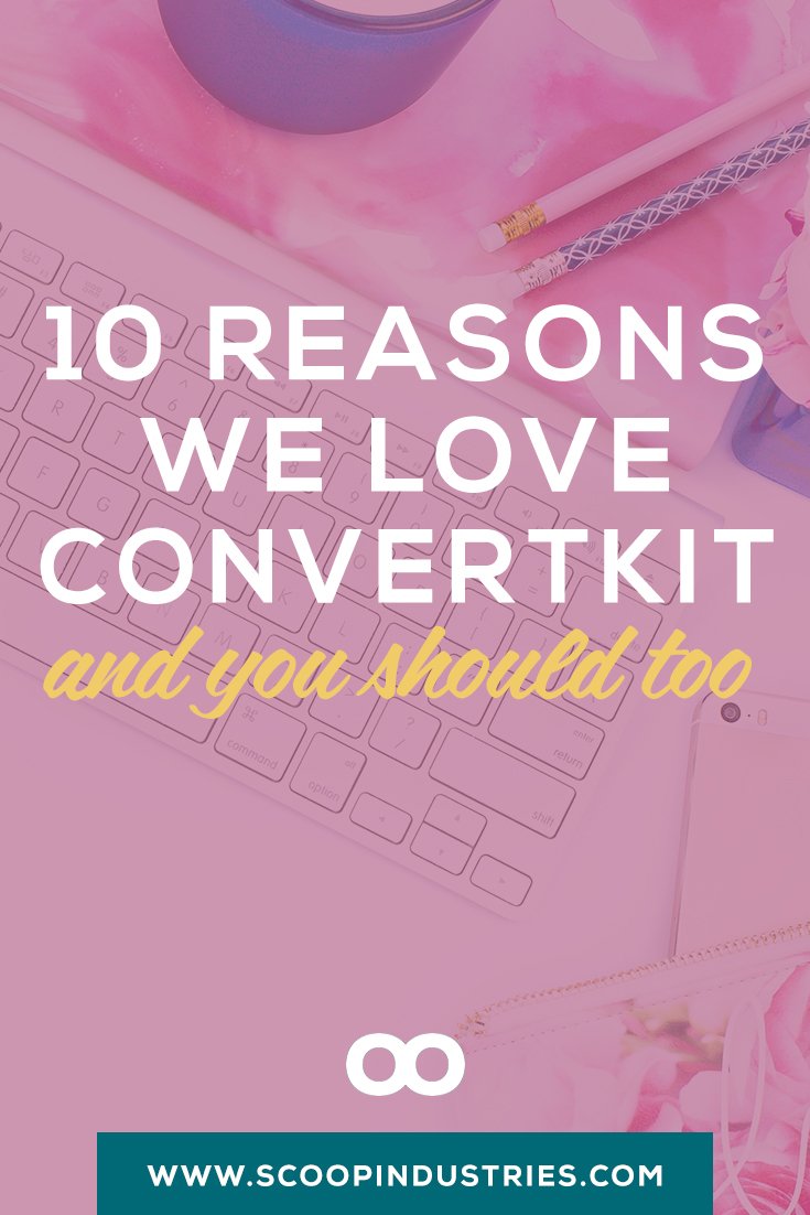 Click on this pin to learn everything you need to know about ConvertKit and if it’s right for your blog or business. We’re sharing 10 reasons we absolutely love it and recommend it to our clients!