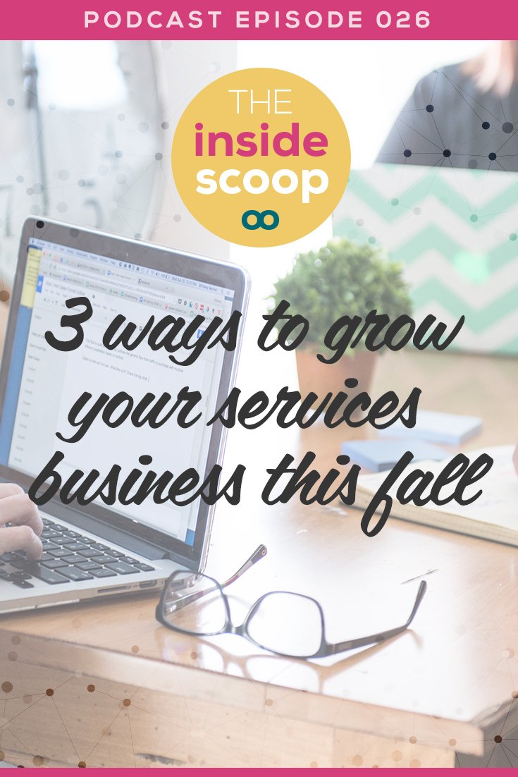 Pin this + find out everything you need to know to make the most of the busy Fall season. The weather is changing, kids are going back to school, and many entrepreneurs have more time to focus on their business. This CAN mean more clients for you, but only if you’re ready for it. Listen to the podcast episode to make sure you’re prepared for a surge in business over the next few months.