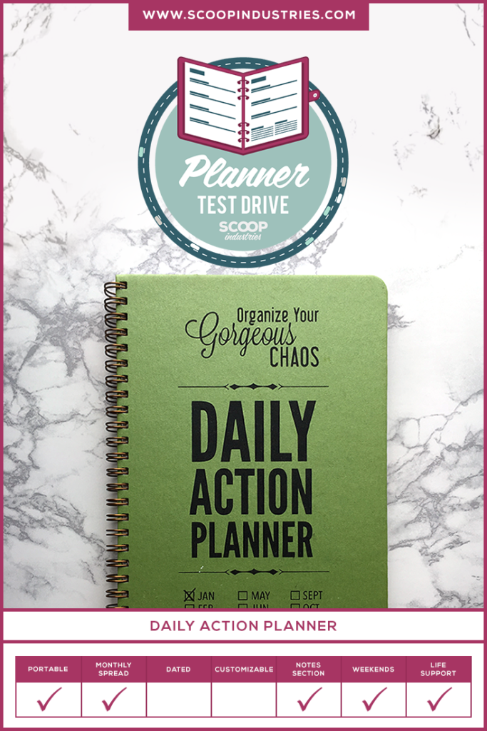 It’s time to pick out a new day planner, which seems like an easy enough task, and the next thing you know you’re in the office supply aisle with 15 different options laid out in front of you. Considering how many choices are available how do you know which one is the right fit? *Pin this post to read about our test run of the Daily Action Planner to see if it’s the one for you* http://SCOOPINDUSTRIES.COM/daily-action-planner/